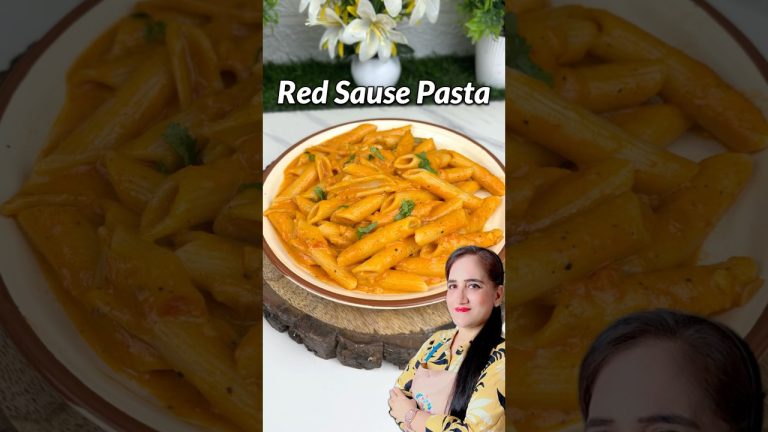 Trending Red Sause Pasta Recipe #pasta #recipe #shorts