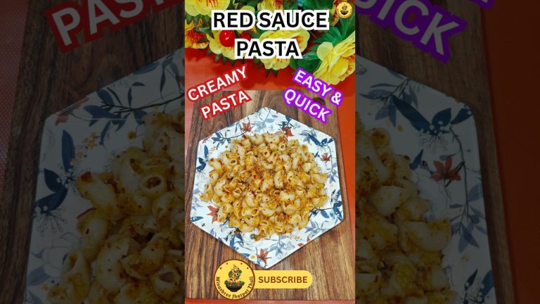 Red Sauce Pasta | Instant Pasta Recipe | रेड सॉस घर पर कैसे बनाएं   #shorts