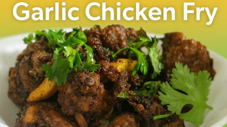 🔥 Garlic Chicken Fry Recipe | Easy & Spicy Chicken Fry | Restaurant Style Chicken Fry at Home