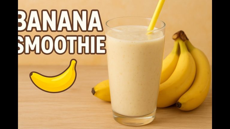 Banana Smoothie Recipe | Healthy & Tasty Drink | Banana Milkshake Recipe #bananasmoothierecipe