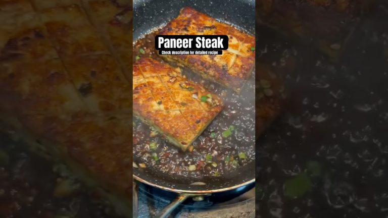 Delicious Paneer Steak Recipe – A Fusion Twist on Classic Flavors! #paneer #steak