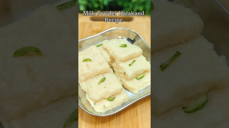 Milk Powder Kalakand Recipe | Milk Powder Sweet Recipe #milkbread #burfi #sweetbread #recipe