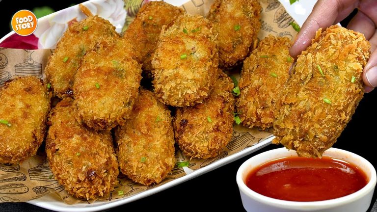 New Chicken and Potato Croquettes Recipe,Iftar Recipe, Ramzan Special Recipe by Samina Food Story