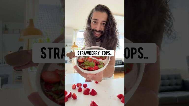 How to upcycle strawberry-tops! creative explained