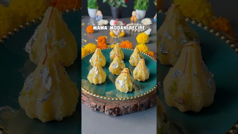 Instant Mawa Modak Recipe #shorts #recipe #modak #ganeshchaturthi #ganesh