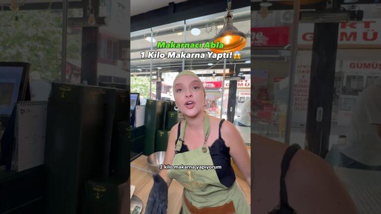 Makarnacı Abla Denizli Şubesinde 1 Kilo Makarna Yaptı!😱