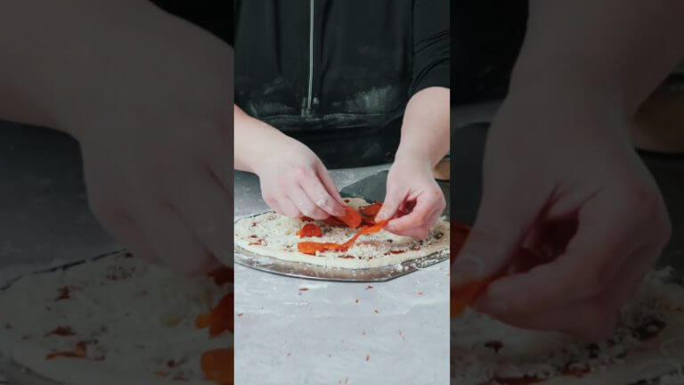 Pepperoni Pizza with Gourmet Black Garlic Sauce 🍕 #bbq #grilltime #pizza #blackgarlic
