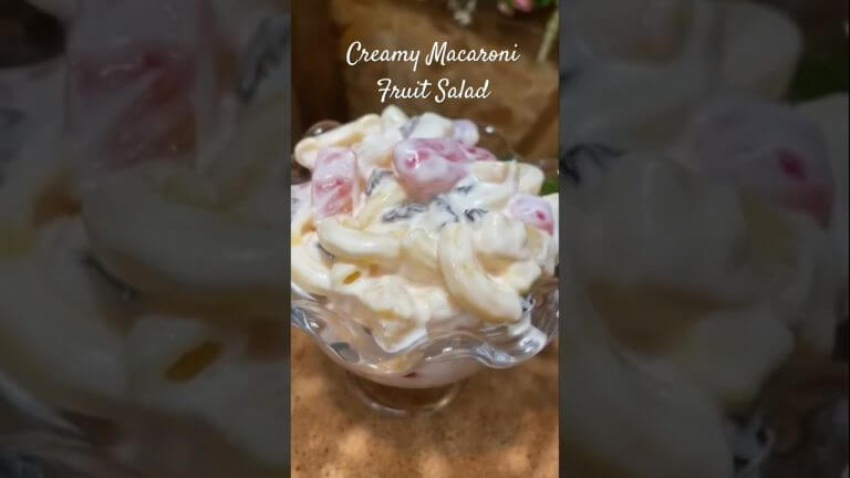 Creamy Macaroni Fruit salad 🇵🇭👩🏻‍🍳 #macaroni #macaronifruitsalad  #macaronirecipe