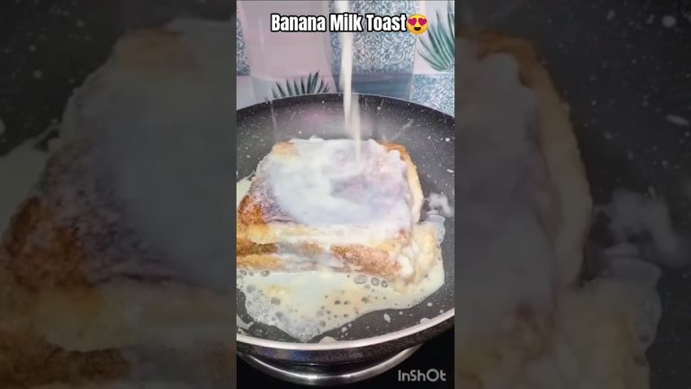 Viral Banana Milk Toast Recipe 😍 #shorts #trending #viralvideo #bread