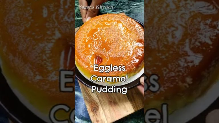 Eggless Caramel Pudding Recipe #Shorts