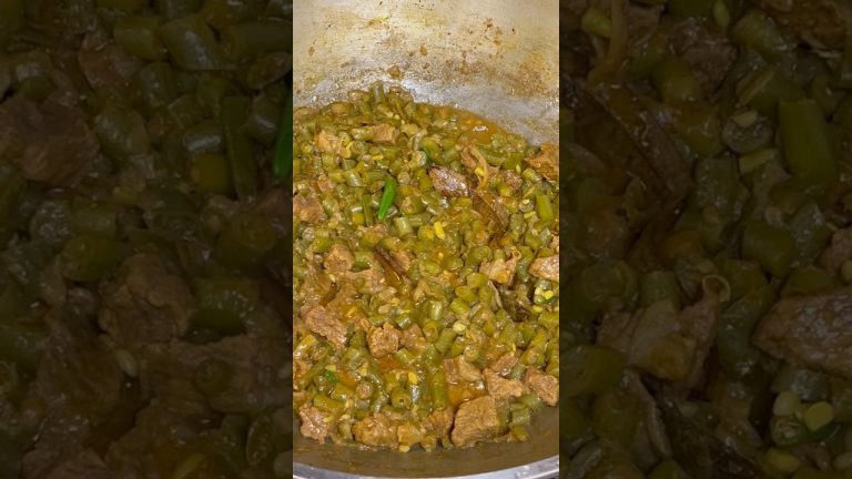Beef with Stem Beans Bunna #food #curry #dish #bangladesh #bangladeshifood