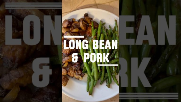 Crispy Air Fryer Pork & Long Bean Stir-Fry (Easy One-Pan Meal!)