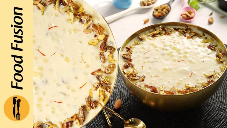 Sagudana Custard Kheer Recipe by Food Fusion