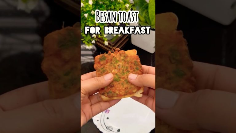 Quick & Healthy Besan Toast Recipe | High Protein Breakfast Idea |5-Minute Besan Toast 🍴