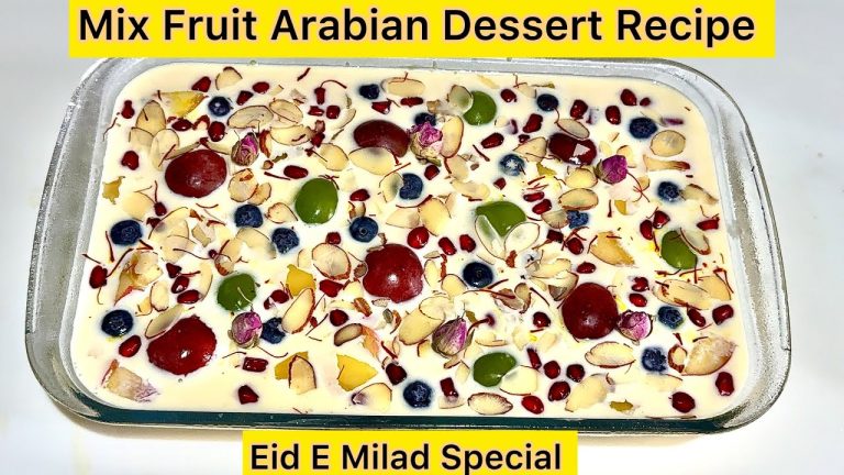 Eid-e-Milad Special: Fruitful Arabian Pudding Recipe | Colorful Arabian Dessert