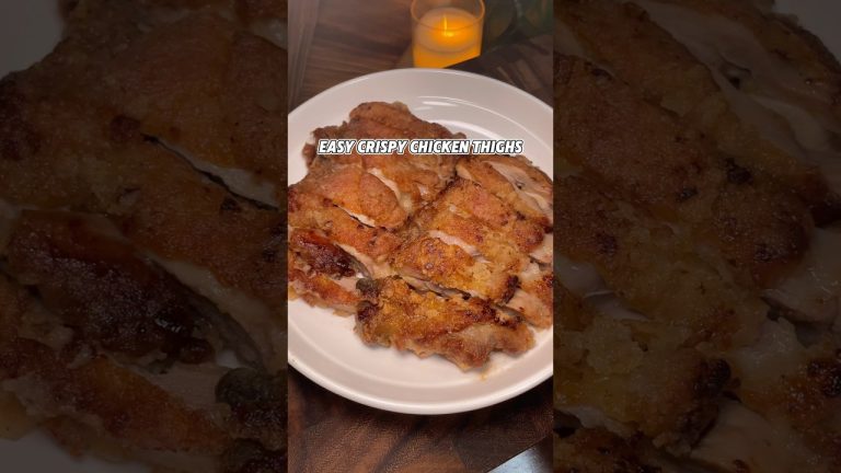 Easy Crispy Chicken Thighs #chickenrecipes #chickenthighrecipes #easyrecipe #chinesecuisine #cooking