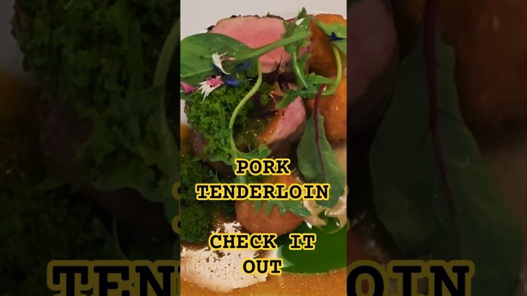 Michelin-Style Pork Tenderloin | Fine Dining Plating #shorts