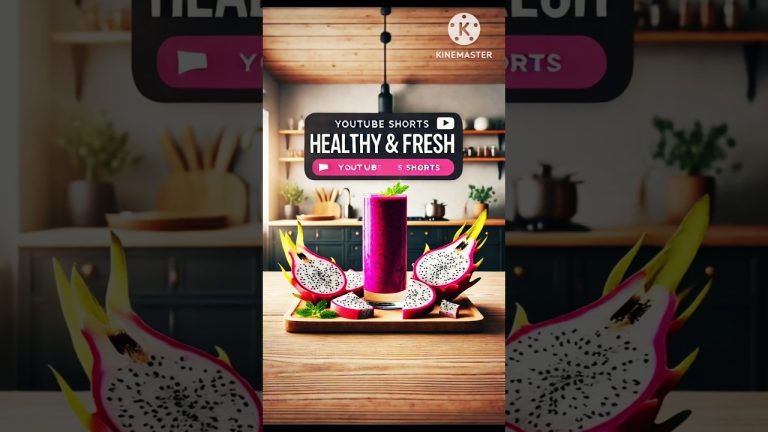 Dragon fruit smoothie recipe / easy dragon fruit smoothie/ easy smoothie recipe #shorts #viral