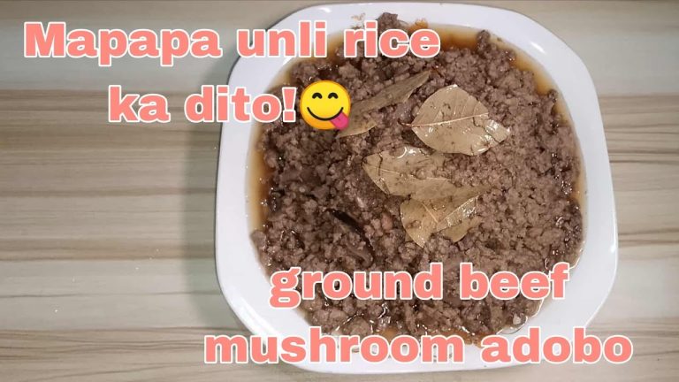 Adobong May Twist! Beef and Mushroom Adobo Recipe na Magpapakilig sa Iyong Panlasa!