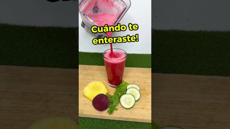 Mezcla piña con pepino remolacha