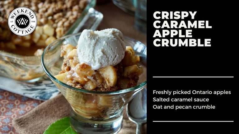 A Crisp Caramel Apple Crumble Recipe – 2 desserts in 1!