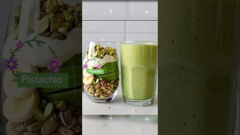 Pistachio+Avocado  Smoothie⚘️ #food#healthy#homemade#shorts
