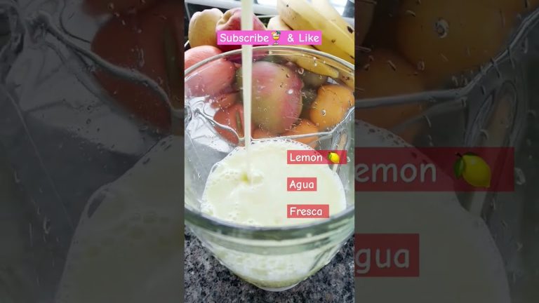 Lemon 🍋 Agua Fresca#food#cooking#trendingshorts#homemade#foodlover