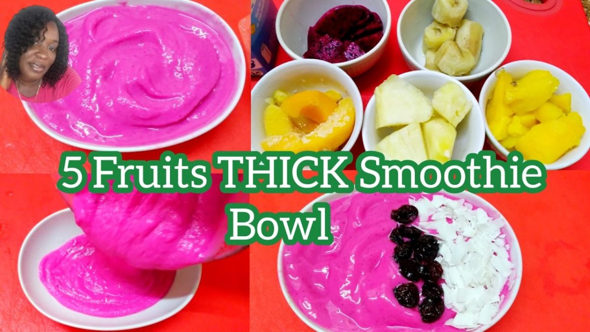 Thick Dragonfruit Mango Smoothie At Home//Easy Smoothie Bowl Recipe//Mix Fruit Smoothie