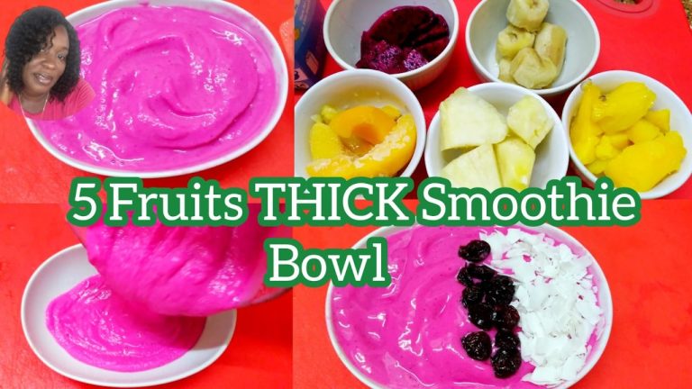 Thick Dragonfruit Mango Smoothie At Home//Easy Smoothie Bowl Recipe//Mix Fruit Smoothie