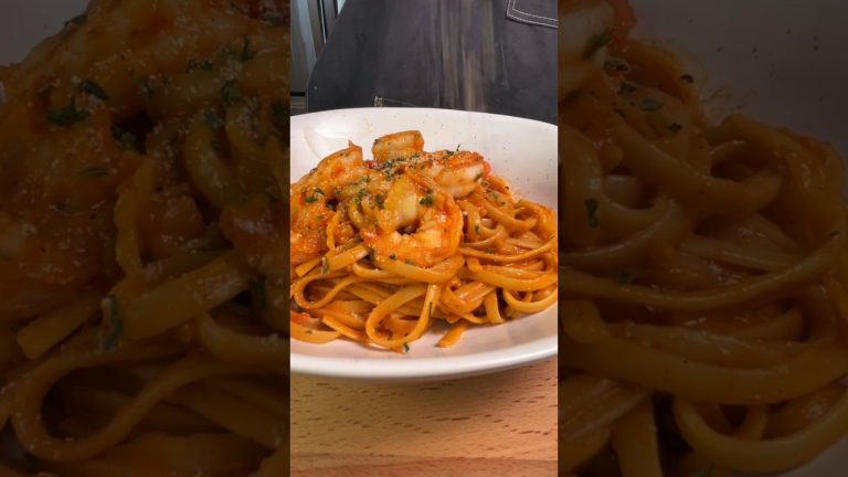 30 minute creamy shrimp pasta  #quickrecipes #cooking