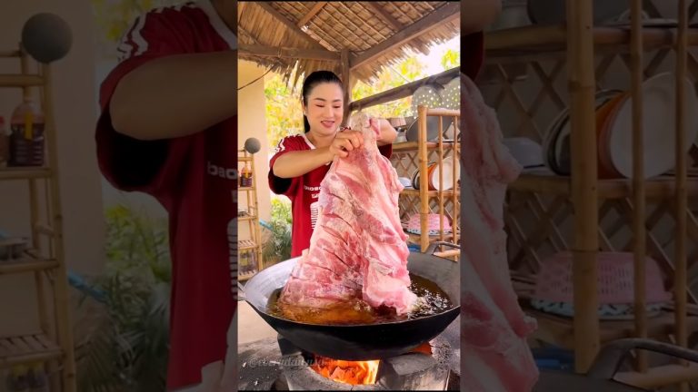 “Cooking Delicious Braised Pork with Sreypov | USA Style”@notorious_foodie #usashorts