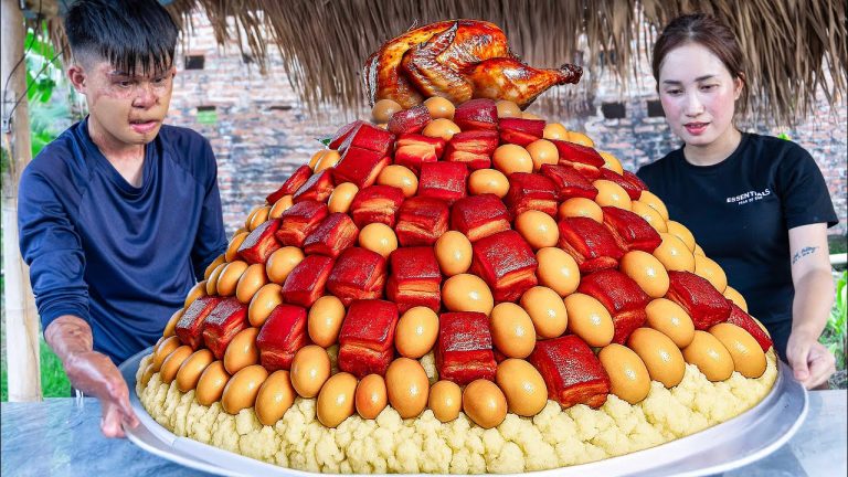 First Time: Making Braised Pork with Giant Chicken Eggs – Vietnam's Most Delicious Traditional Dish
