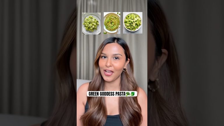 HEALTHY GREEN GODDESS PASTA🥦😍 #shorts #ashortaday #health