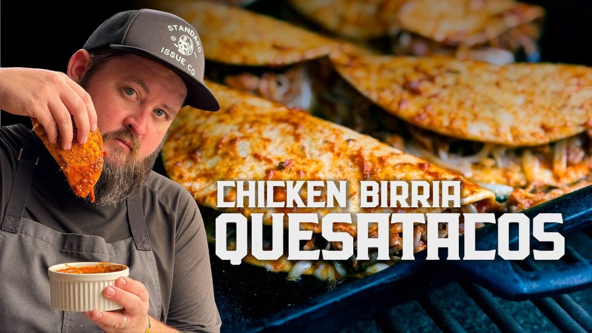 Chicken Birria Quesatacos Recipe on the Pellet Grill