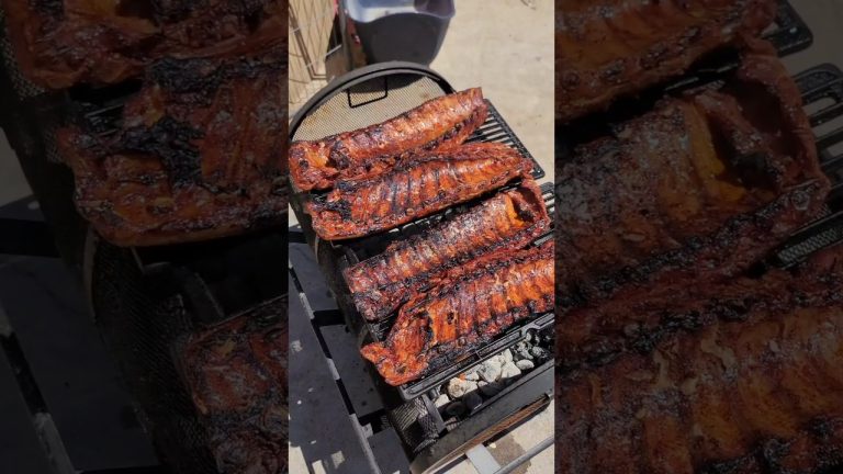 Grilled and smoked Bbq ribs #bbq #food  #grill #traegergrills