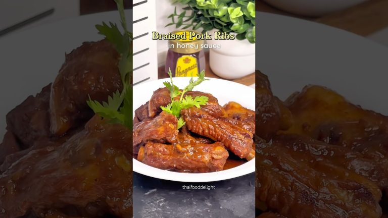 EASY Honey-Braised Pork Ribs Recipe
