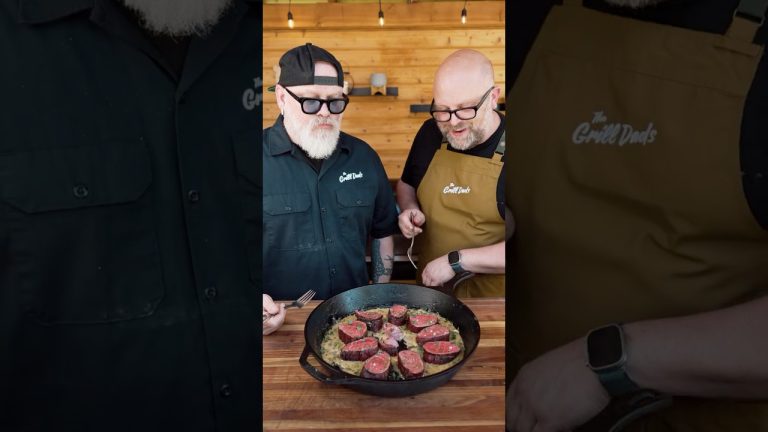 THE GRILL DAD’S Smoky Beef Tenderloin with Sherry Peppercorn Pan Sauce | Bear Mountain Pellets