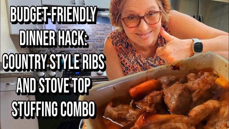 Get Ready to Drool: BBQ Country Style Pork Ribs, Stove Top Stuffing, and Carrots Combo Lets Cook!