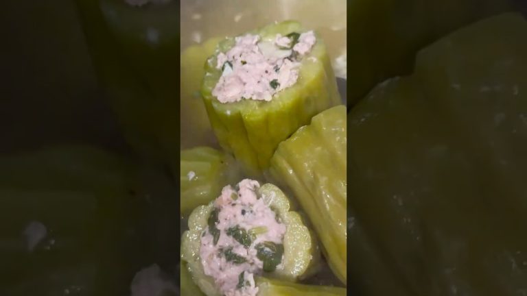 August 31, 2025 Bitter Gourd and  Ground Pork Stuffing Soup