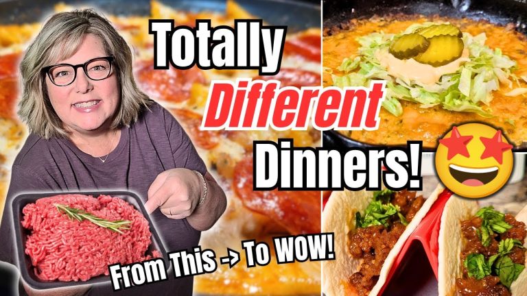3 New & Easy Ground Beef Recipes That Taste Nothing Alike!