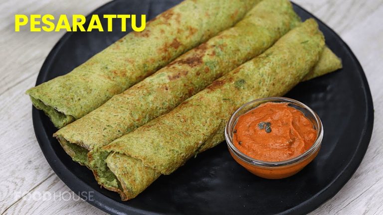 ఉల్లి పెసరట్టు | Crispy Moong Dal Dosa Recipe in Telugu | How to make Pesarattu Dosa Recipe