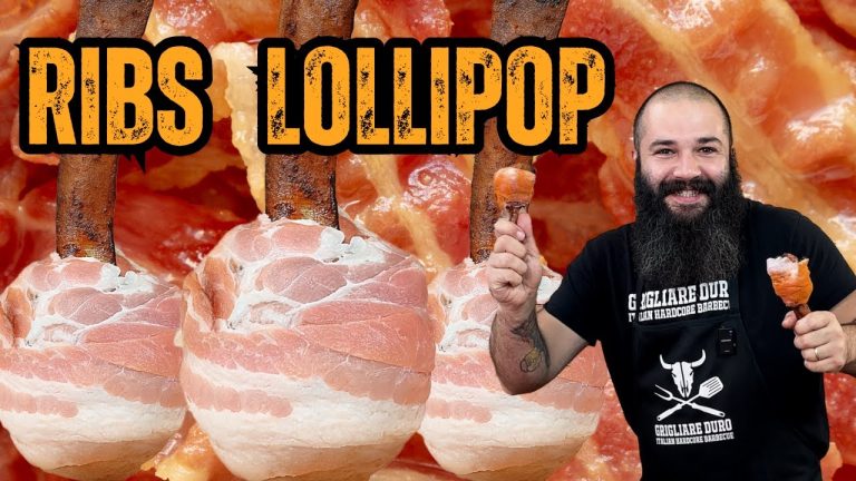 Ricetta BBQ Ribs Lollipop | Costine Barbecue avvolte nel Bacon  |  Grigliare Duro