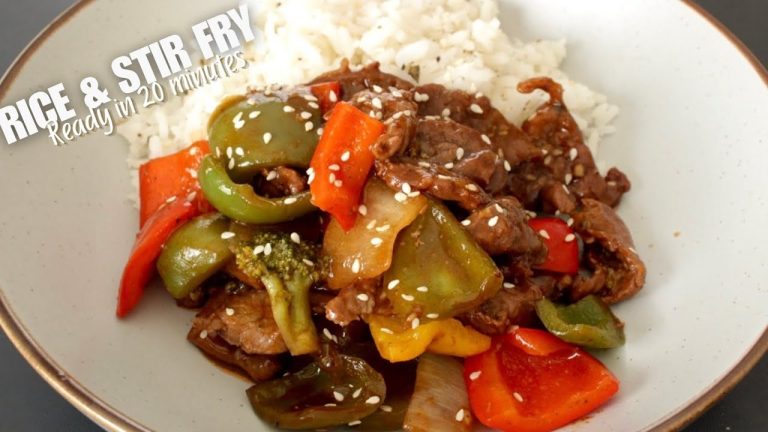 EASY 20-Minute Dinner Idea Your Family Will LOVE! 🍽️ | Rice & Beef Stir Fry