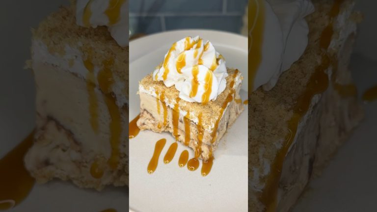 easy caramel churro ice cream cake recipe 🍦#shorts #recipe #dessert #icecream #easyrecipe #food