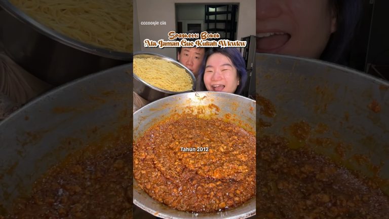 SPAGHETTI BOKEK ALA JAMAN KULIAH