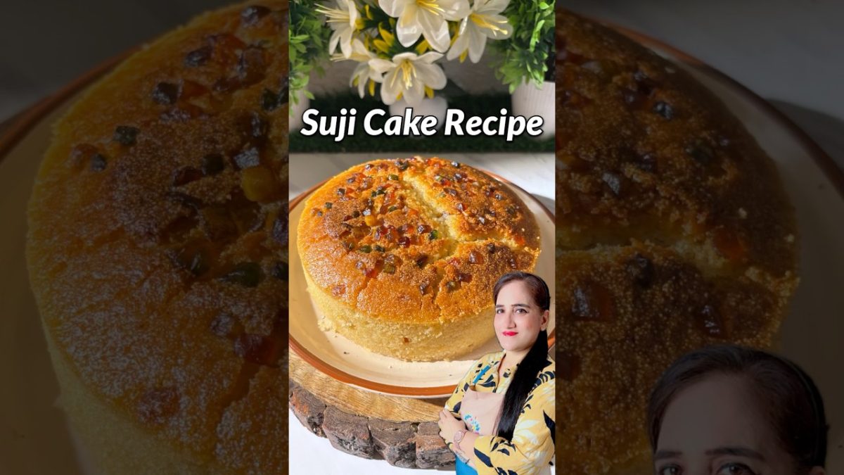 Trending Suji Cake Recipe #cake #recipe #shorts
