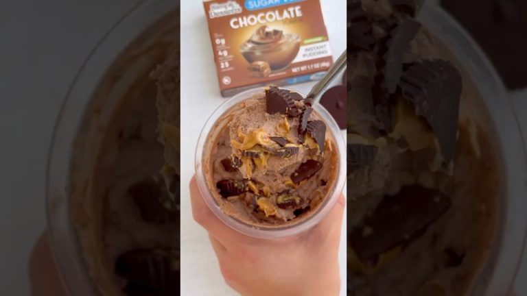 Chocolate Peanut Butter Ice Cream with Simply Dessert Sugar-Free Chocolate Pudding