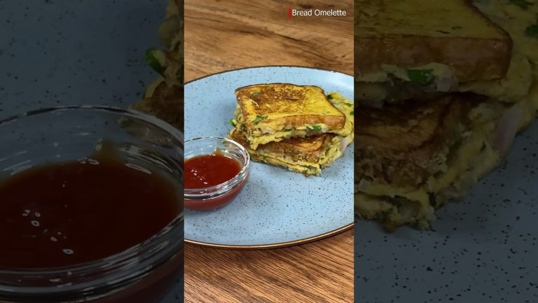 Simple Bread Omelette | Quick & Spicy Home-Style Snack #breadomelette #quickeggrecipe