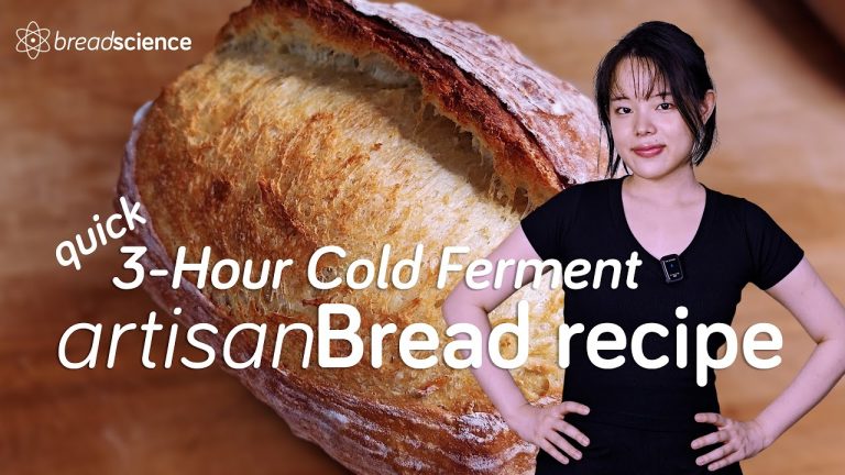 Quick 3-Hour Cold Fermented Artisan Bread Recipe | with Tangzhong and Poolish