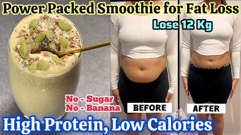 Quick Weight Loss With This High Protein+ Low Calorie Smoothie | High Protein Fat Loss Smoothie.